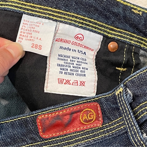 AG Adriano Goldschmied The Merlot Low Rise Bootcut Jeans Dark Wash - Picture 9 of 14